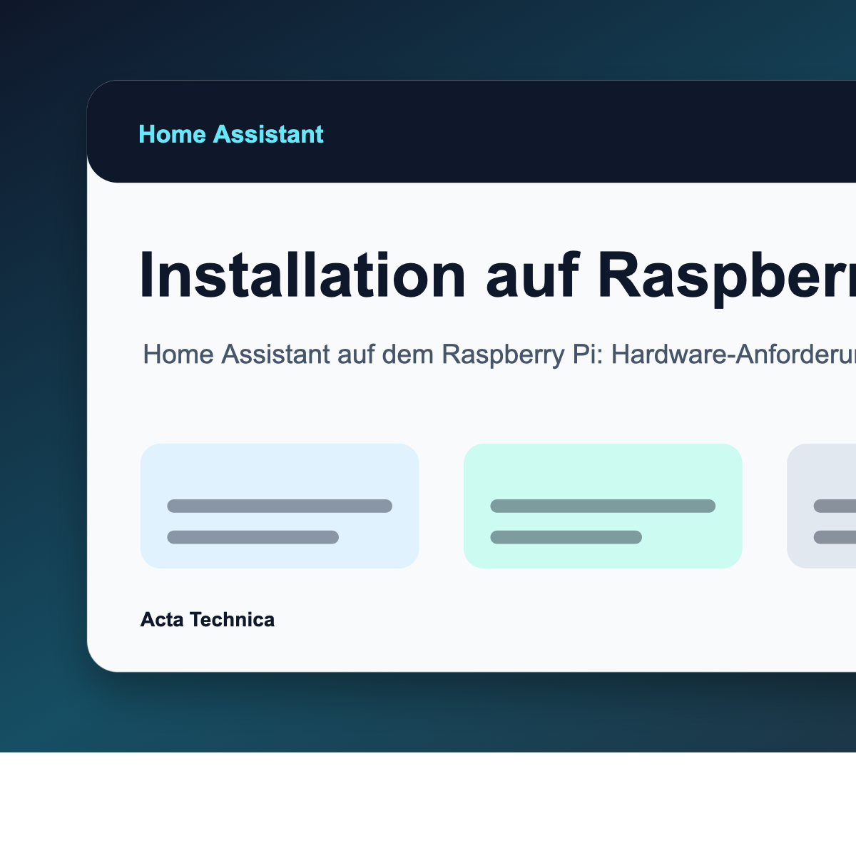Home Assistant auf Raspberry Pi installieren